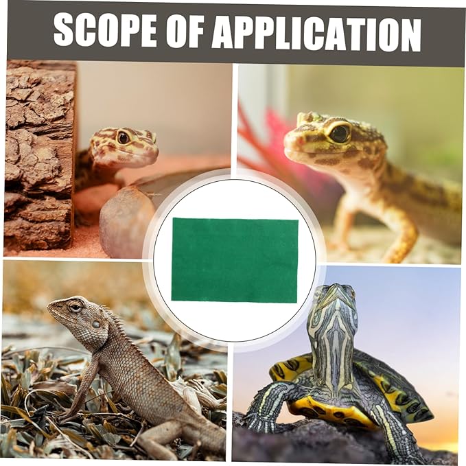 UPKOCH 60x40cm Waterproof Reptile Heating Pad for Turtles Lizards and Snakes Insulated PET Cushion for Terrarium Use