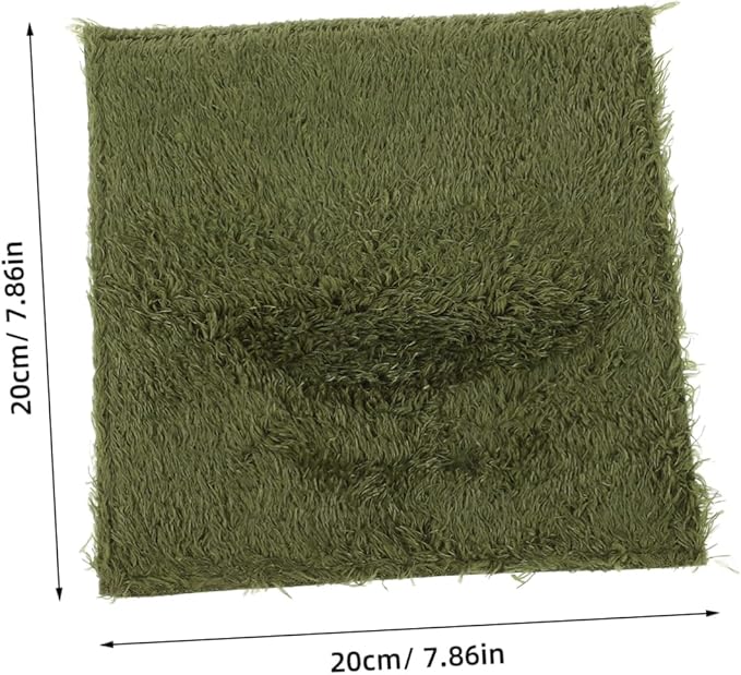 Milisten Wear-Resistant Reptile Carpet Fake Grass Mat for Terrariums Snake Bed Turtle Tank Tortoise Habitat Breathable Pet-Friendly