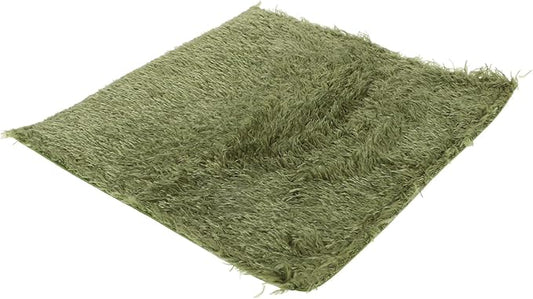Milisten Wear-Resistant Reptile Carpet Fake Grass Mat for Terrariums Snake Bed Turtle Tank Tortoise Habitat Breathable Pet-Friendly