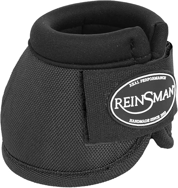 Reinsman Apex Bell Horse Boots - 2-Pack | Shock-Absorbing Stain-Resistant Durable Front Hoof Protection Wraps | No-Turn Design, Hook-and-Loop Closure
