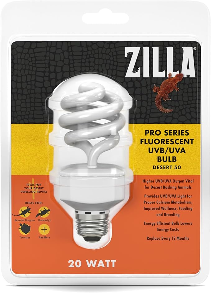 Zilla Fluorescent Coil Bulb Desert 20 Watts