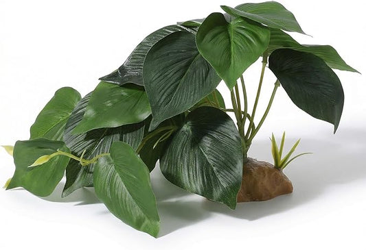 Artificial Reptile Terrarium Plants, Artificial Plant for Terrarium Fake Reptile Plants for Terrariums Plant with Suction Cup Habitat Accessories
