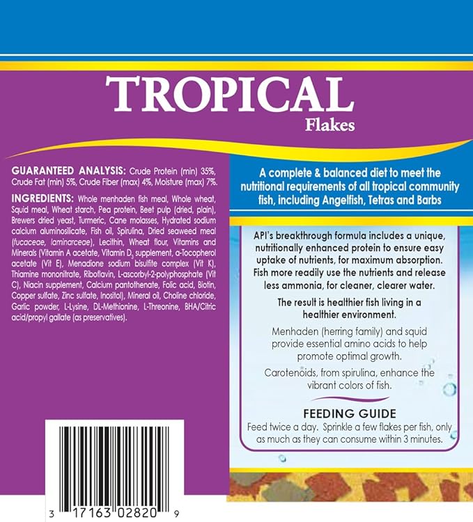API Aquarium Water Treatment & Trop. Fish Food: Stress Coat 16 oz, Stress Zyme 16 oz, Tropical Flakes 1.1 oz