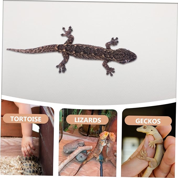 Happyyami Crawling Carpet for Reptile Terrariums Bearded Dragon Tank Accessories Snake Bedding Mat Large