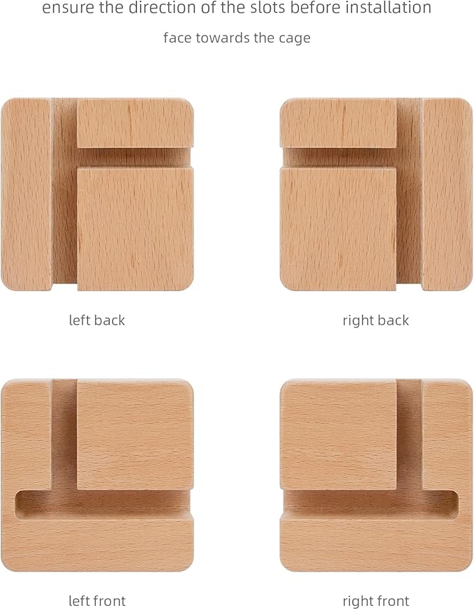 Niteangel Supplement Universal Wheel - Fits for Niteangel Bigger World - MDF Aspen Hamster Cage to Move Your Hamster Cage Simply (Burlywood, for Bigger World - Top Opening Door)
