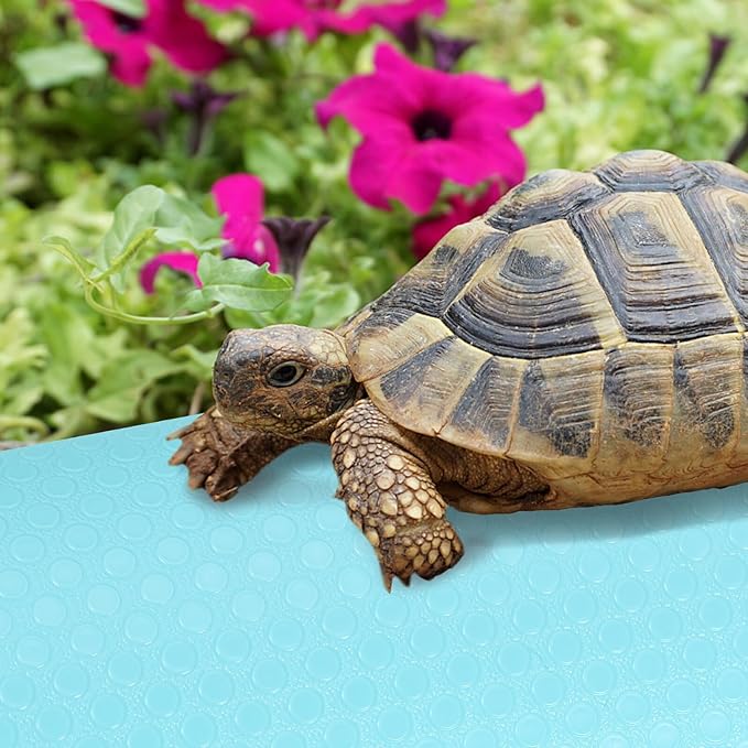 Non-Slip Reptile Carpet Mat for Bearded Dragon Tank Accessories Multi-Purpose Terrarium Liner Substrate for Snake Lizard Tortoise Bedding Fit Blue Reptile Mat