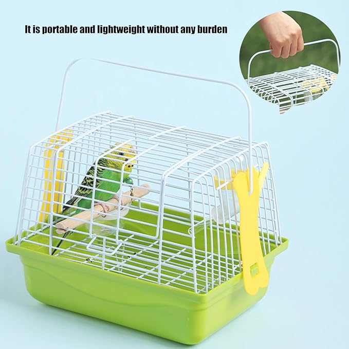 Bird Carriers with Removable Bottom Grids for Conures Finches Outdoor Adventures