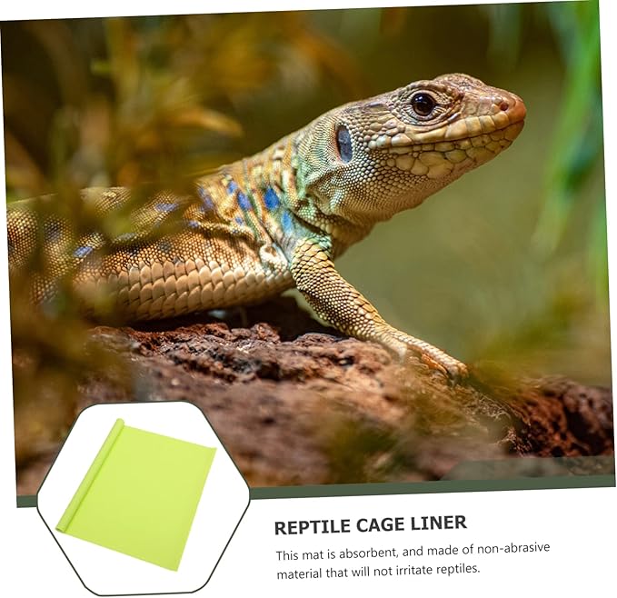 LIOOBO Gecko Tank Mat Reptile Habitat Mat Reptile Substrate Lizard Carpet Tank Bedding