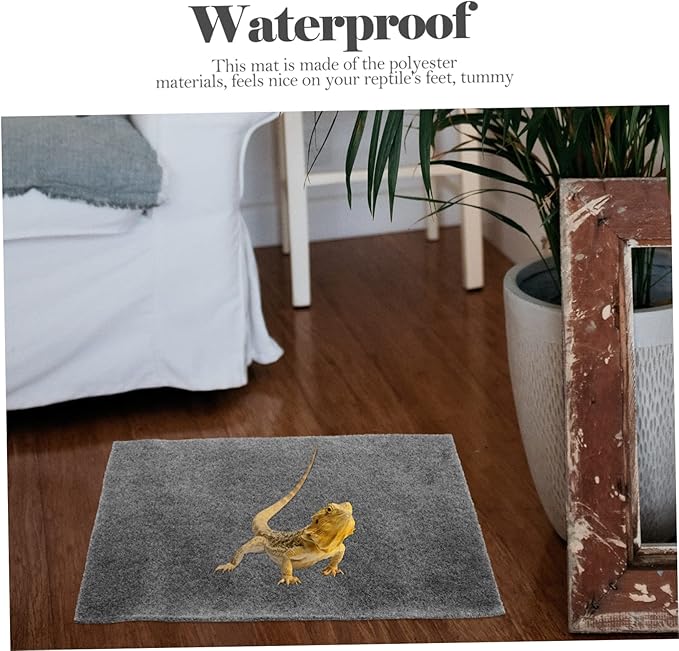 Garneck 2pcs Reptile Hide for Your Pet Decorative Reptile Mat Heat Preservation