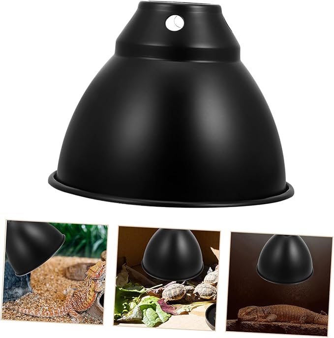 Luxshiny 1pc Reptile Heat Lamp Shade Insulated Dome Bulb Reflector for Optimal Lighting Terrariums Construction for Bearded Dragons Lizards and Snakes Energy Efficient Design