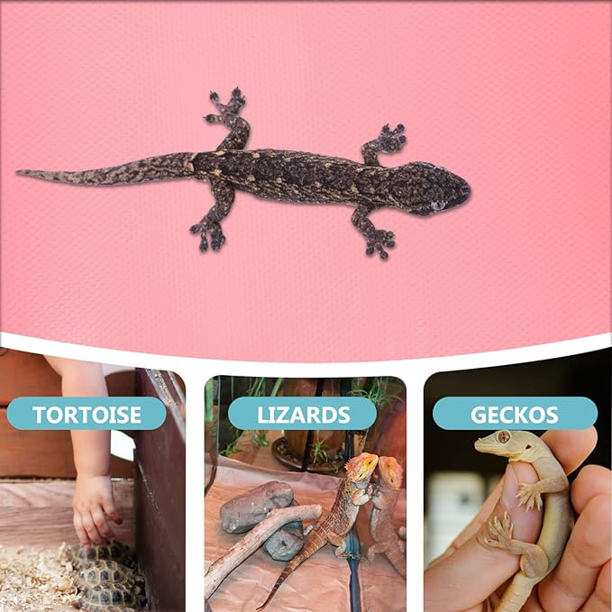 200m Reptile Carpet Mat for Bearded Dragon Snake Lizard and Tortoise Nonslip Substrate Lightweight and Bedding for Terrarium and Outdoor Use