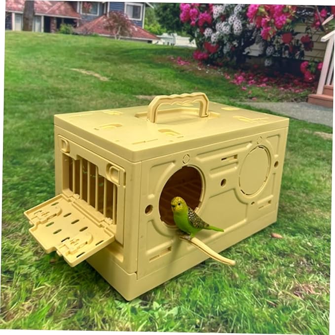 SUPVOX Bird Cage Portable Parrot Carrier Multi-Functional Folding Bird Cage for Easy to Assemble Ample Space for Pets