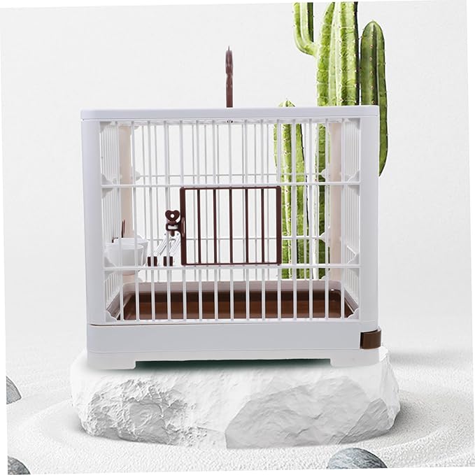 Bird Cages for Parrots Finch Budgie Cage Stand Lightweight Easy to Carry Birdcage for Outdoor Activities