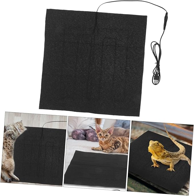 VANZACK Reptile Hide Heat Lamp Pet Electric Heating Pad Reptile Tank Accessories