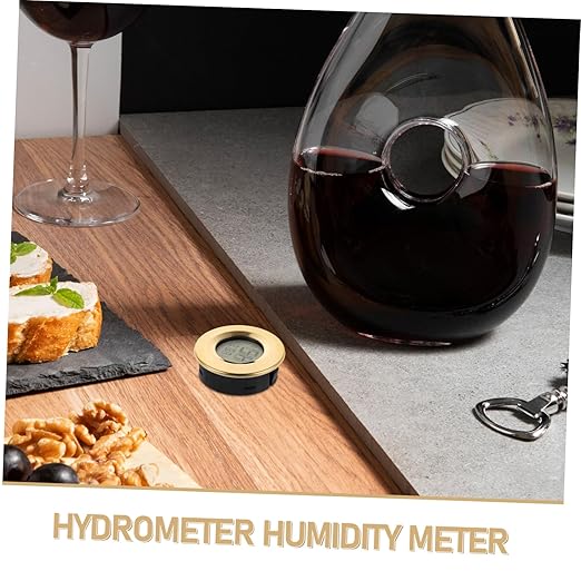 Mini Digital Hygrometer Thermometer with LCD Display for Optimal Humidity Control Homes Bars and Greenhouses Stylish Design for Wine Cabinets and Reptiles