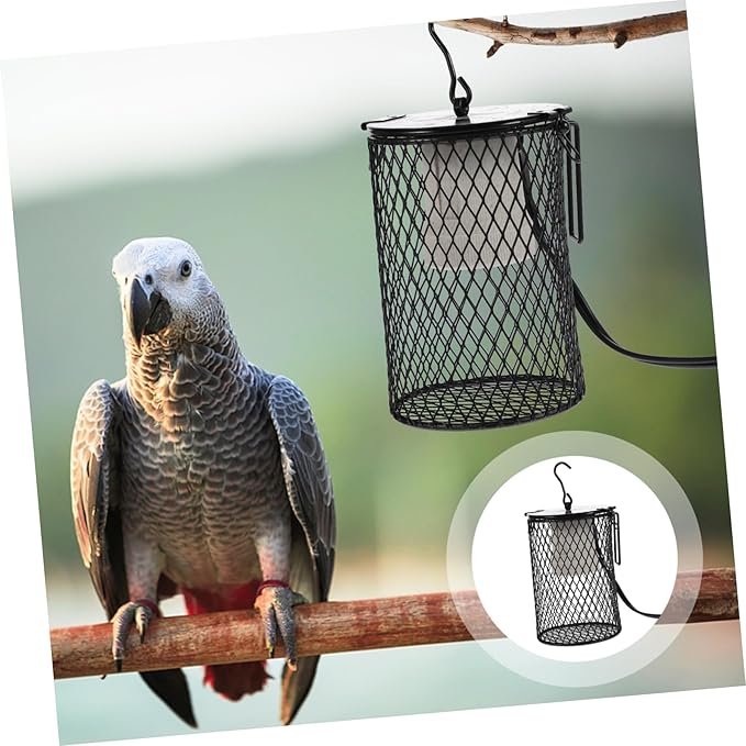 Abaodam Reptile Decor Lampshade Scalding Cover for Reptile Tank Lamp Hanging Incubator Lampshade Mesh