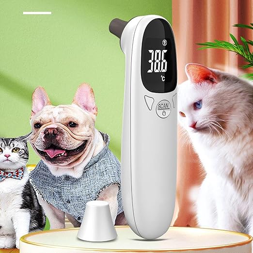 Cat Temperature Meter | Digital Pet Thermograph,Gauge Instant Portable Thermograph for Cattle Indoor Pigs Horse Cats Livestocks Health Dogs