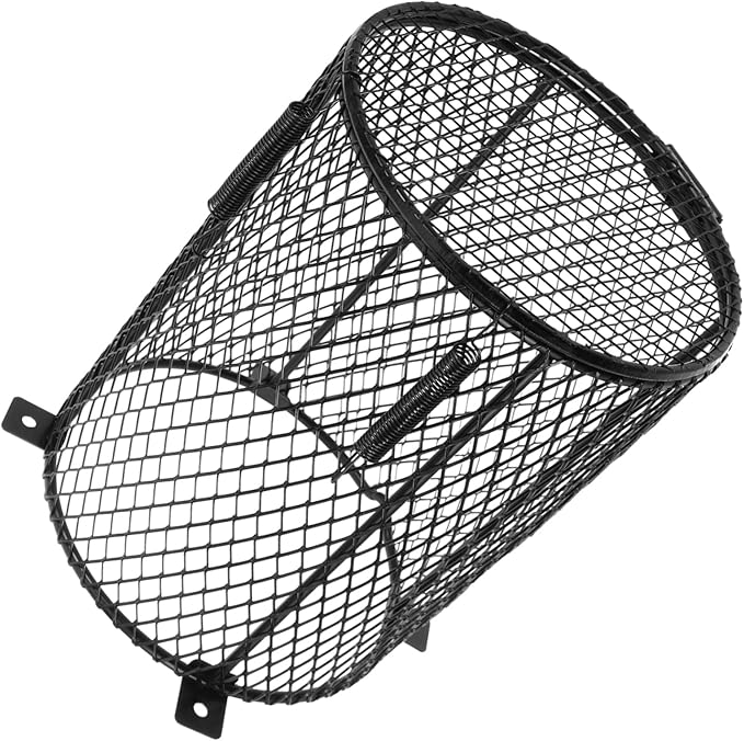 SOLUSTRE Reptile Heat Lamp Shade Anti-Scald Protection Ceramic Heating Bulb Cover Heat Lamp Mesh for Reptile Cages for Lizards Snakes and Turtles