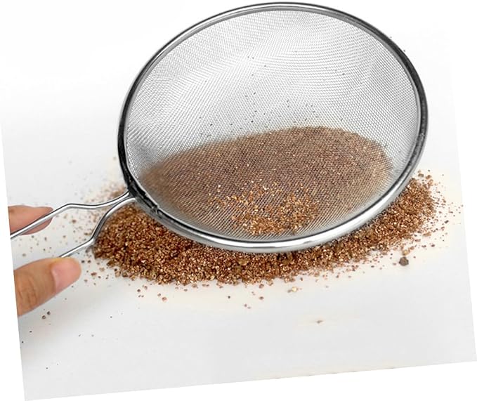 GANAZONO 2pcs Reptile Shovel Fine Mesh Filter for Reptile Sand Cleaning Ferret Litter