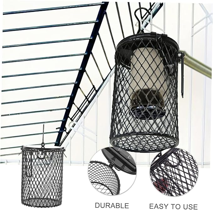 UPKOCH Craft Lamp Mesh Cover for Reptile Heating Light Protective Lampshade for Reptile Crawler Living Box Easy to Install Box Lamp Cover for Safe Heating