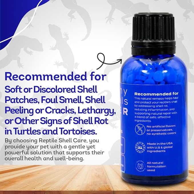 HealthyAnimals4Ever HA4E - Reptile Shell Care - Natural Support for Shell Rot, Tissue Repair & Healthy Shell Growth - Safe Homeopathic Formula - 300 Tablets