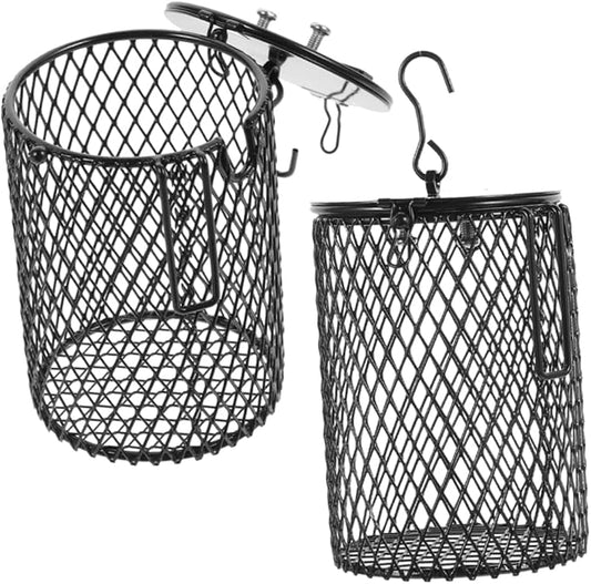 ORFOFE 2Pcs Bird Heat Lamp Shade Reptile Heat Lamp Mesh Cover Scalding Protective Cover for Pet Heating Lamps Easy to Install Durable Construction for Birds Turtles and Lizards