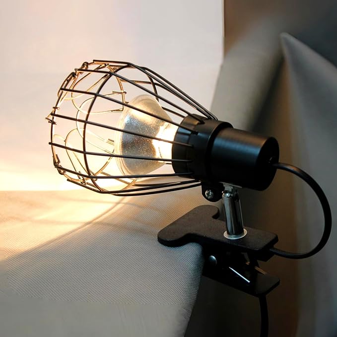 Toddmomy 1pc Reptile Heating Lamp Cover Shade Scald for Pet Enclosure Efficient Heat Dissipation Spray Paint Finish
