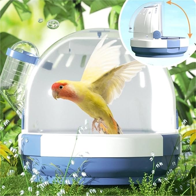 Portable Clear Bird Parrots Transport Cage Window Collapsible Bag Breathable Bird Travel Bag