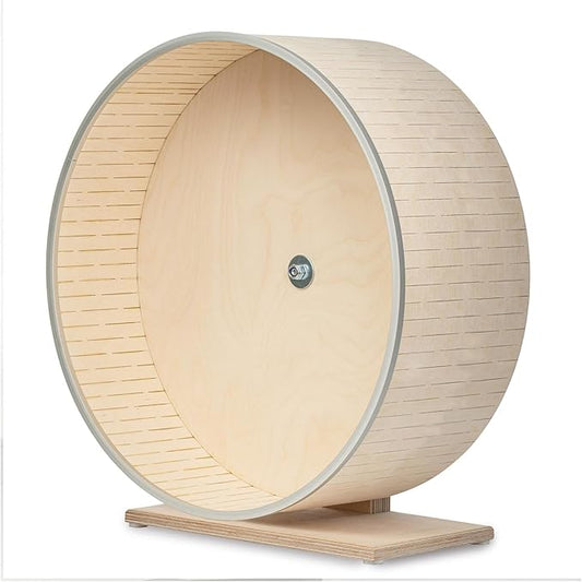 Exercise Wheel for Tortoises, Extra-Wide 15 cm (6 in) Running Surface, Double Ball Bearings, Non-Slip Track, Indoor Pet Exercise Wheel (14inches (35cm) on a Stand)