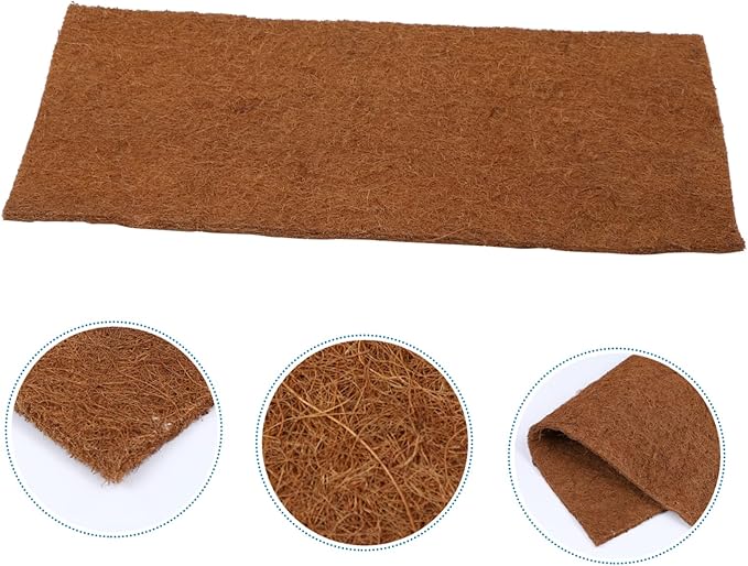 BESPORTBLE Reptile Carpet Mat Natural Coconut Substrate for Tortoise Terrarium Moisture Retaining Breathable Design for Lizards and Reptiles