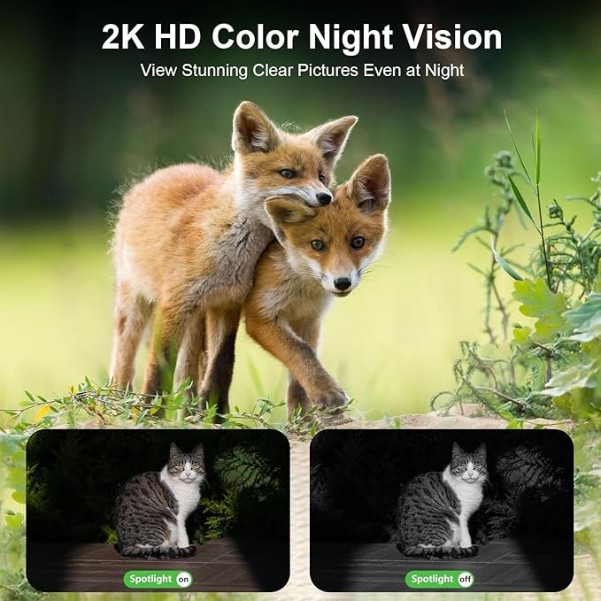 HOSAFE.COM 4G LTE Cellular Security Camera Wireless Solar Powered, No WiFi Security Camera Outdoor, 2K PTZ 360° Color Night Vision, SIM Card Included, IP66 Waterproof for Farm Barn Jobsite Off-Grid