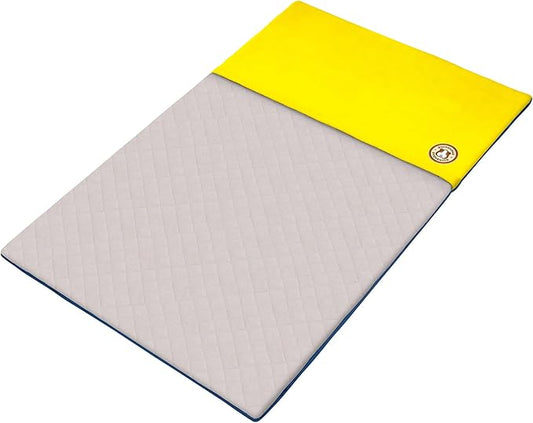 GuineaDad Original Liner - Yellow Fleece Guinea Pig Bedding - Reusable Guinea Pig Cage Liner - Extra Absorbent with Waterproof Bottom and Burrowing Pocket - Small Pet Supplies - 2x3 C&C