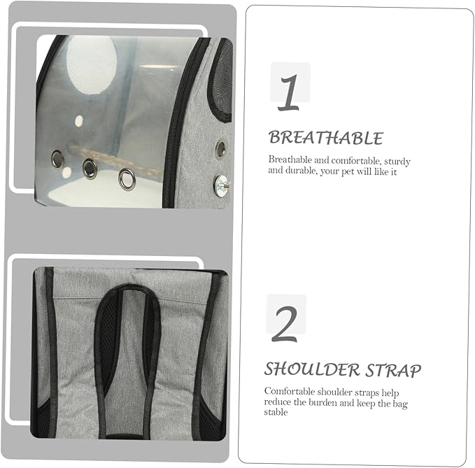 POPETPOP Parrot Backpack Carrier for Outdoor Travel Transparent Bird Bag with Comfortable Straps and Breathable Design for Cockatiels Conures and Budgies