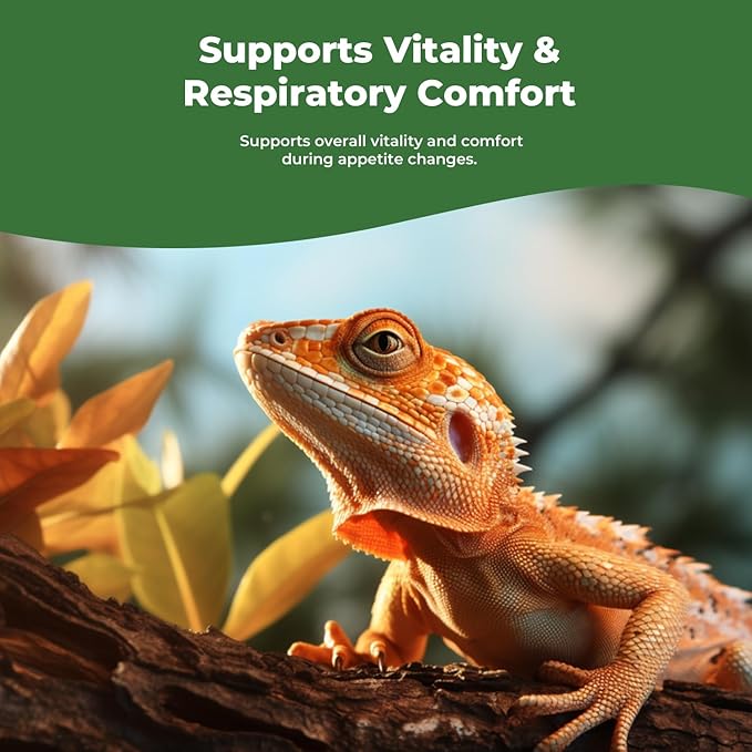 Herbal Reptile Supplement, Daily Wellness Drops for Immune, Appetite, Digestion & Respiratory Health Support, Liquid Support for Geckos, Lizards & Companion Reptiles