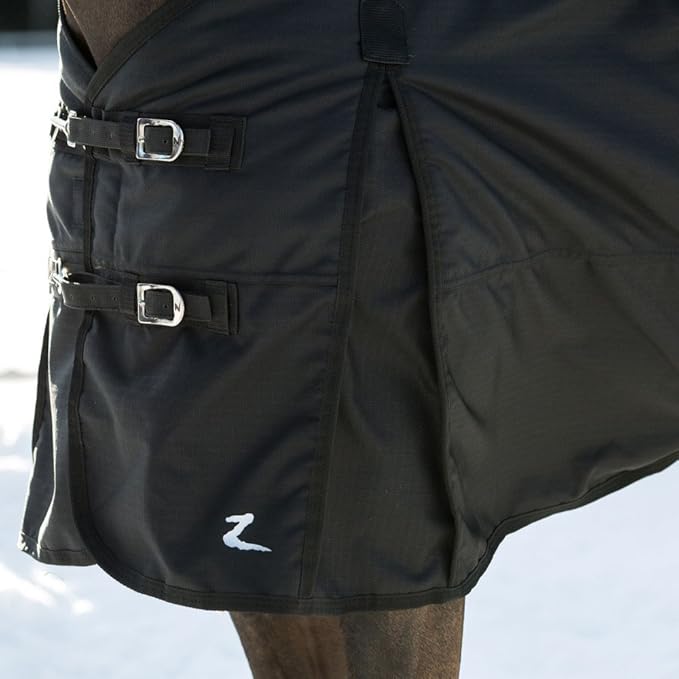 HORZE Nevada 1200D Waterproof Turnout Sheet - Black - Size: 57