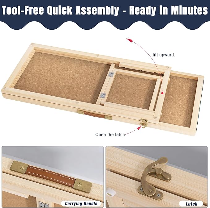 Adjustable Wooden Dog Ramp for Small & Medium Dogs, 39.4" Long x 15.8" Wide Portable Pet Ramp for Bed, Couch, Sofa & Car, Anti-Slip Carpet, Lightweight Foldable Indoor Outdoor Travel Dog Ramp