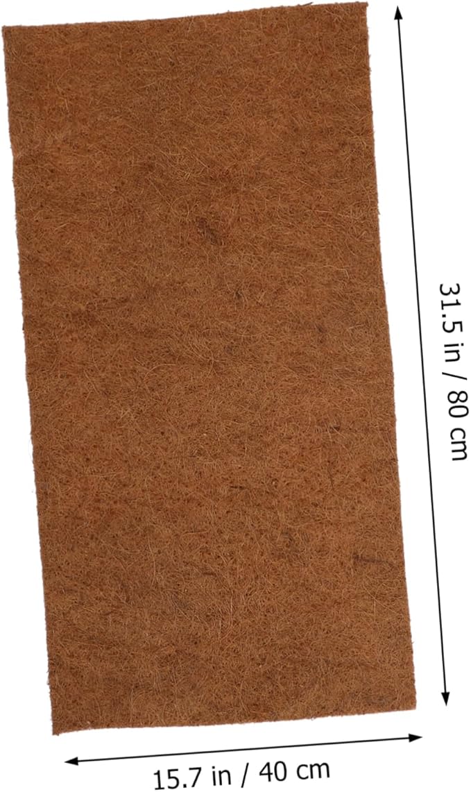 BESPORTBLE Reptile Carpet Mat Natural Coconut Substrate for Tortoise Terrarium Moisture Retaining Breathable Design for Lizards and Reptiles