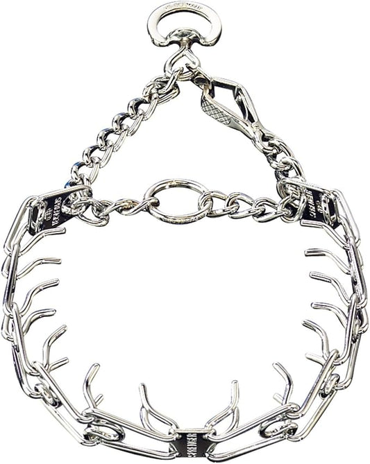 Herm Sprenger Pet Supply Imports Chrome Plated Training Collar with Quick Release Snap for Dogs, Medium, 3.0mm, 21-Inch