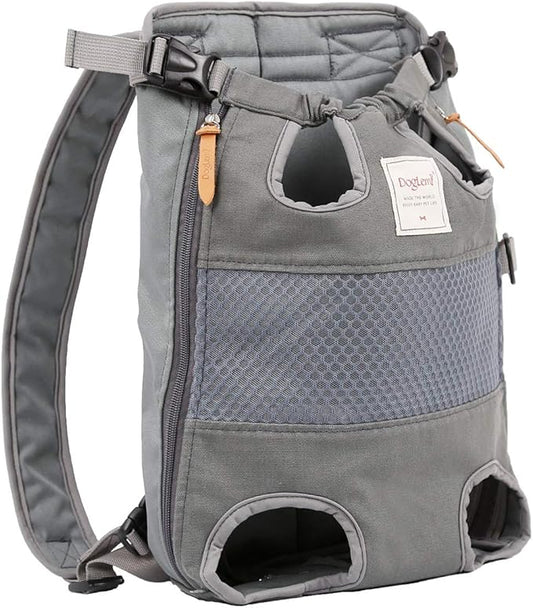 Dog Carrier Backpack - Legs Out Front - Facing Pet Carrier Backpack for Small Medium Large Dogs, Airline Approved Handsa - Canvas Mesh Free Cat Travel Bag