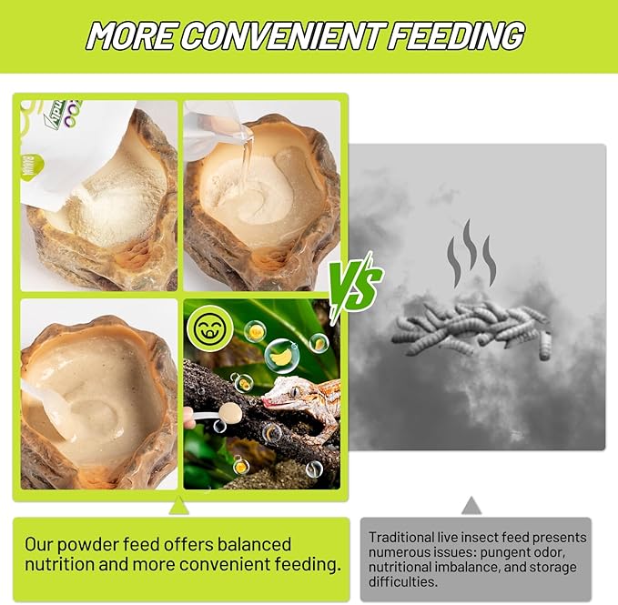 Crested Gecko Food, Fruit Mix Banana Complete Diet Gecko Food 2oz