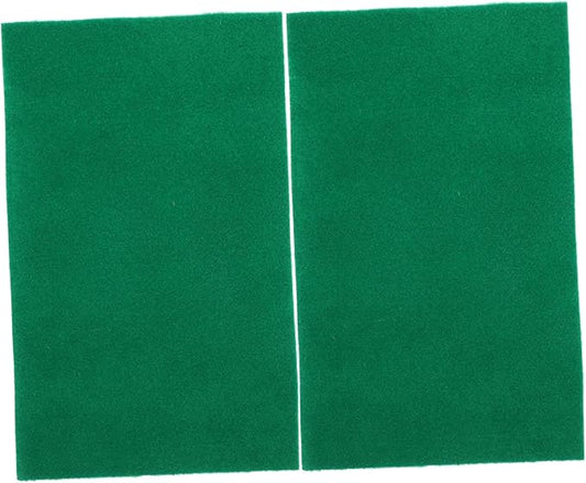 BESPORTBLE 2pcs Wear-Resistant Reptile Carpet Mat Absorbent Tortoise Bedding for Snakes Lizards and Amphibians Durable Easy to Clean for Terrariums Green