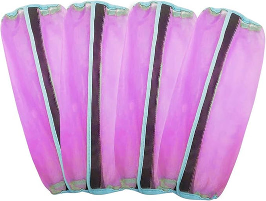 Mesh Fly Boots for Horse Breathable shoofly Leggings for Horses Set of 4 (L, Purple)