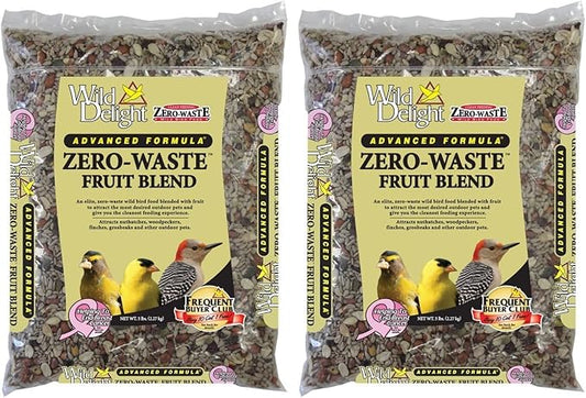 Wild Delight Zero-Waste Fruit Blend Bird Food, 5 Lb (Pack of 2)