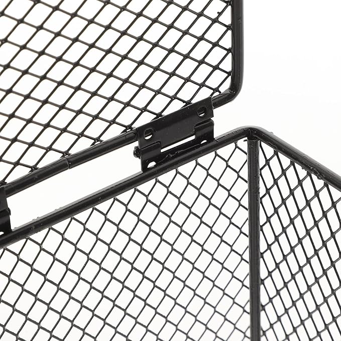 HANABASS 2pcs Reptile Heat Lamp Mesh Cover for Crawler Living Tank Scald Prevention Design Suitable for Heating Sources Easy to Install Safe and Practical for Reptiles