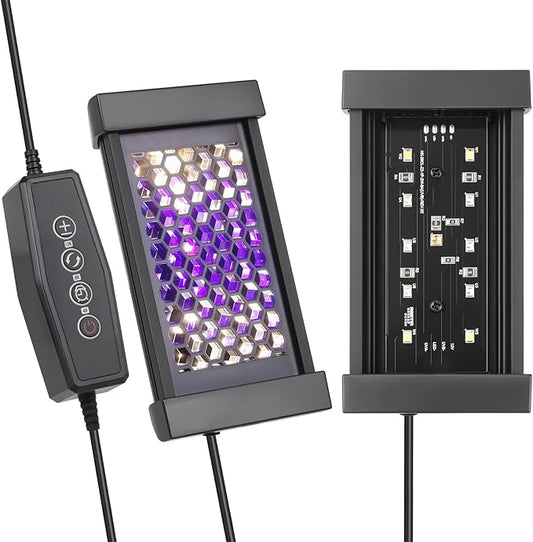 Dimmable uvb Light for Reptiles, 3 Modes Lighting,Adjustable 4, 8, 12 Hour Cycles, 4W LED UVA UVB Reptile Lamp for Bearded Dragon, Turtles, Snake and Lizard