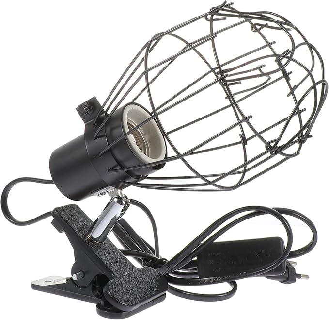 Toyvian 1Pc Reptile Heating Lamp Cover Durable Lampshade for Bulbs for Snakes Lizards Turtles and Frogs US Plug