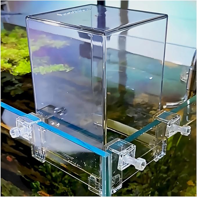 Negative Pressure Suspended Fish Tank Layer, Aquarium Fish Elevator with Auto Water Refill, Space Expansion Decor for Aquatic Pets