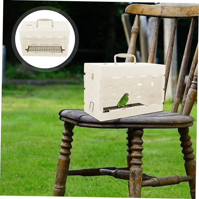 KESYOO Bird Carrier Travel Cage with Handle Portable Small Bird Cage for Parrots for Outdoor Use Sightseeing Hiking and Travel Durable and Lightweight Design