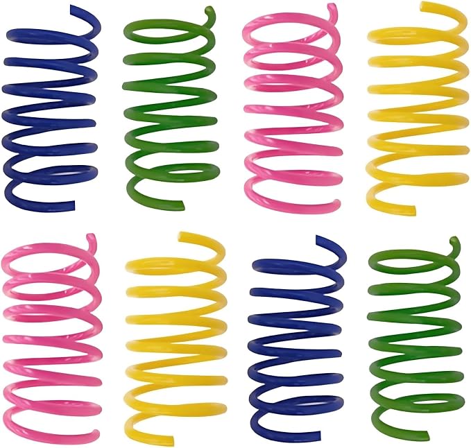 Cat Toys for Indoor Cats, 60 Pack Interactive Cat Spring Toys - Image 8