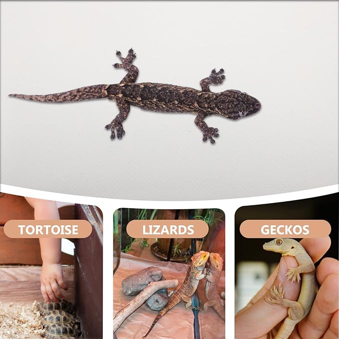 Reptile Carpet Substrate Mat for Leopard Gecko Snake Lizard and Turtle Sturdy Terrarium Liner Bedding for Reptile Tanks and Accessories